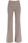 Stella Mccartney Houndstooth-pattern Flared Trousers In Multicolor