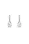 Swarovski Womens Crystal Constella Rhodium-plated And Zirconia Drop Earrings In Silver