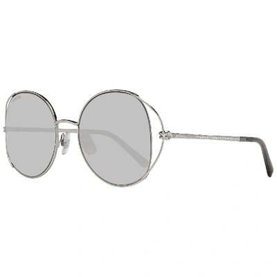 Swarovski Sk0230 Gradient Oval Sunglasses In Silver