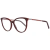 TOD'S BURGUNDY WOMEN OPTICAL FRAMES