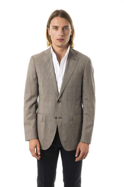 Uominitaliani Front Flap Pocket  Blazer In Grey