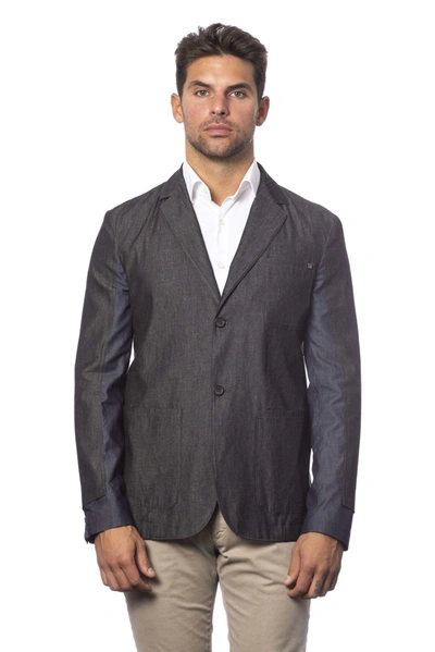 Verri Single Brested Blazer In Gray