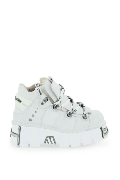 Vetements New Rock Platform Sneakers In White (white)
