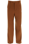 Vtmnts Barcode Wool Tailored Pants In Brown