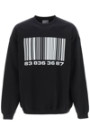 Vtmnts Bar-code Print Sweatshirt In Multicolor