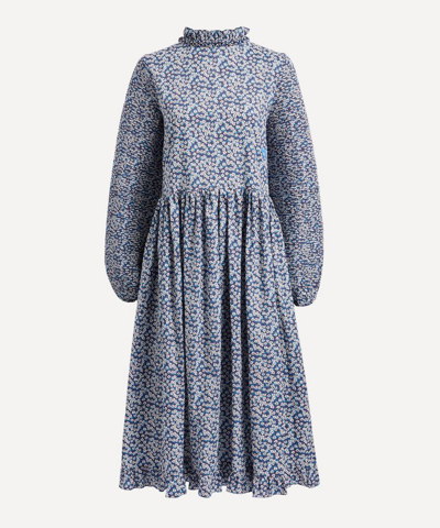 Horror Vacui Ziba Ffion Tana Lawn Cotton Dress In Blue | ModeSens