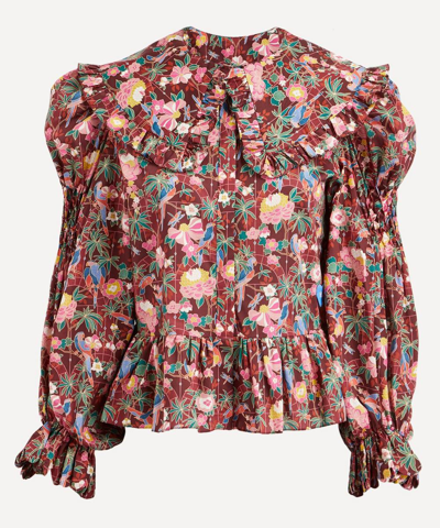 Horror Vacui Jessie Conservatory Tana Lawn Cotton Blouse In Multicoloured
