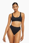 Vitamin A Sienna Tank Bikini Top In Black Ecorib