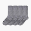 Bombas Marl Calf Sock 4-pack In Marled Light Charcoal