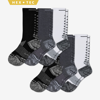 Bombas Running Calf Sock 6-pack In White Charcoal Black