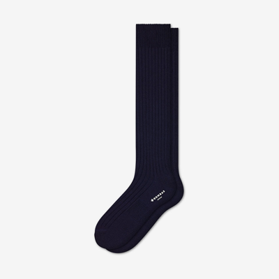 Bombas Ribbed Dress Knee High Socks In Midnight Navy