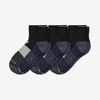 Bombas Golf Quarter Sock 3-pack In Black Navy