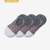 Bombas Performance Cushioned No Show Sock 3-pack In Black