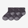 Bombas Running Quarter Sock 3-pack In Charcoal Bee