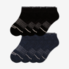 Bombas Merino Wool Quarter Sock 8-pack In Navy Black