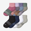 Bombas Quarter Sock 8-pack In Sepia Taupe Mix