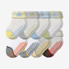 Bombas Baby Gripper Socks 8-pack (6-12 Months) In White Stripe Mix