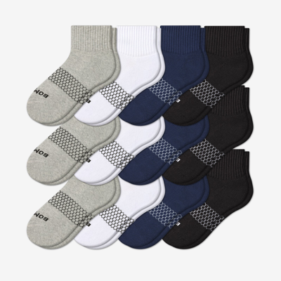 Bombas Quarter Sock 12-pack In Solid Mix