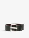 Diesel B-star Ii Logo-embossed Leather Belt In T7434