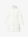 Canada Goose Aurora Hooded Shell-down Jacket In N.star Wh