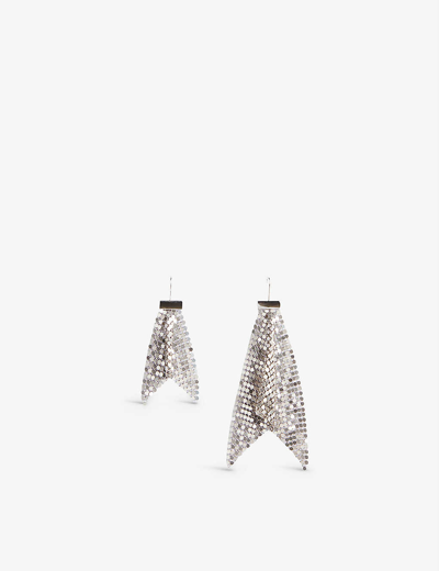 Claudie Pierlot Mesh Aluminium And Brass Earrings In Metallic