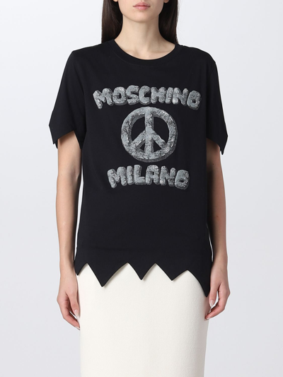 Moschino T-shirts  Couture Women Color Black 1