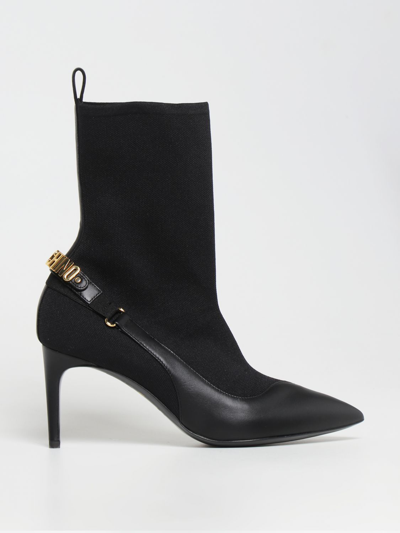 Moschino Couture Heeled Ankle Boots  Women In Black