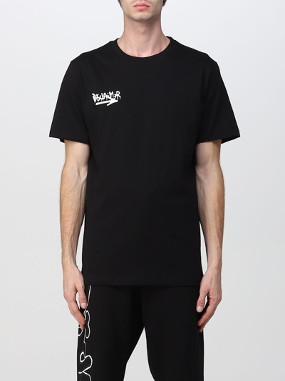 Disclaimer T-shirt With Logo Print In Black