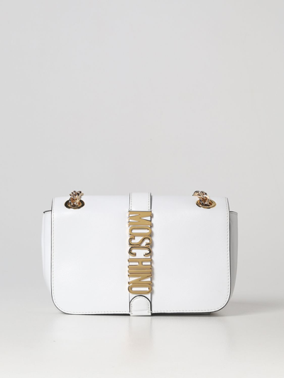 Moschino Couture Leather Bag In White
