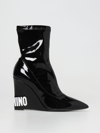 Moschino Wedge Shoes  Couture Women In Black