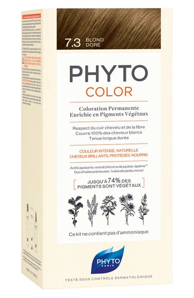 Phyto Colour Permanent Hair Colour In 7.3 Golden Blond