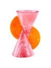 Jonathan Adler Mustique Cone Vase In Pink/orange