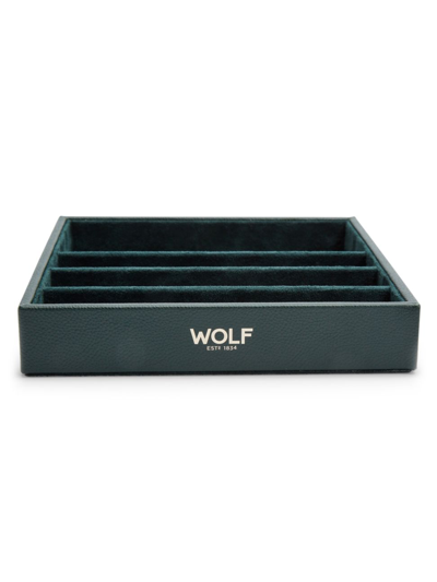 Wolf Analog Shift Vintage Strap Changing Tray In Green