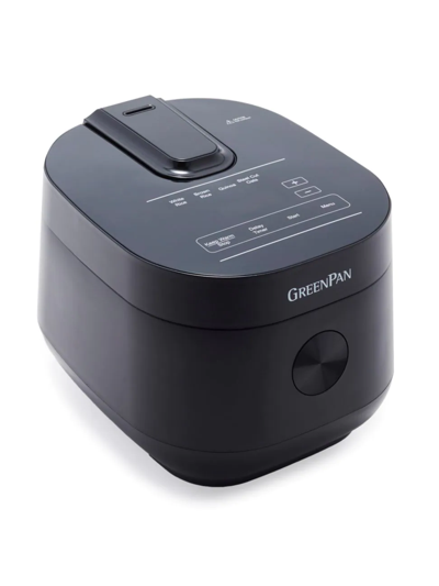 Greenpan Bistro 8-cup Traditional Rice Cooker In Black
