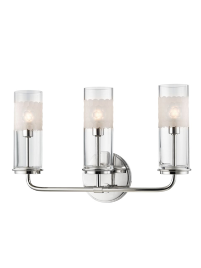 Hudson Valley Lighting Wentworth 3-light Wall Sconce In Polished Nickel