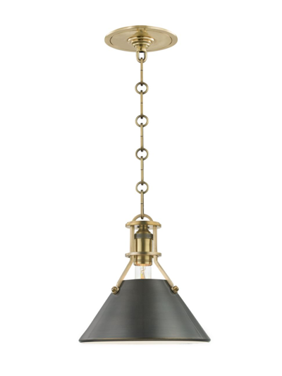 Hudson Valley Lighting Metal No.2 Single-light Pendant Lamp In Aged Antique Bronze
