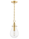 Hudson Valley Lighting Ivy Small Pendant In Aged Brass