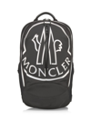 Moncler Men's Cut Logo Backpack In Black