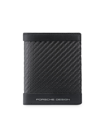 Porsche Design Men's Carbon Fiber Wallet W/ Id Window In Black