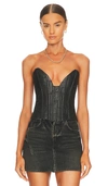 UNDERSTATED LEATHER VIXEN BUSTIER