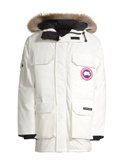 Canada Goose Coyote Fur-trim Down Expedition Parka In Northern Star