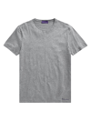 Ralph Lauren Short-sleeve Crewneck Cotton Tee In Grey Heather