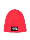 The North Face Tnf Logo Box Cuffed Beanie In Red