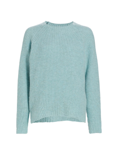 Saks Fifth Avenue Collection Crewneck Rib-knit Pullover Sweater In Ashley Blue