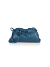 Mansur Gavriel Mini Cloud Leather Clutch In Peacock