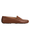 Tod's Women's Gommini Leather Driving Loafers In Brandy Leather