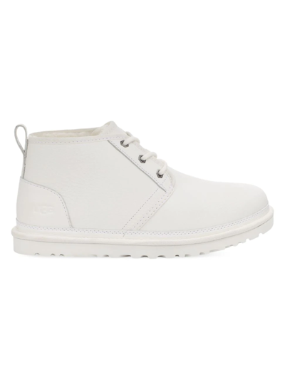 Ugg Neumel Leather Chukka Boots In White