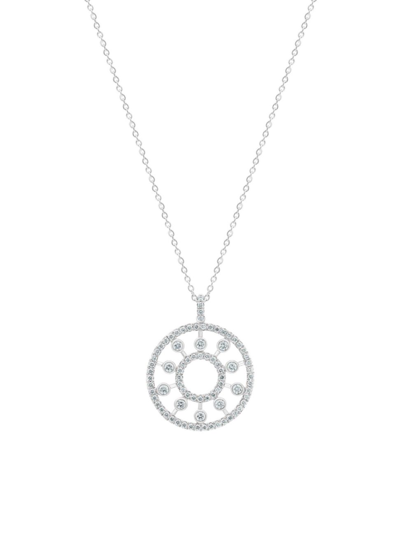 De Beers Jewellers Women's Dewdrop 18k White Gold & Diamond Pendant Necklace