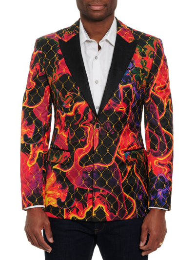 Robert Graham Men's Leave A Comet Embroidered Sportcoat In Multi