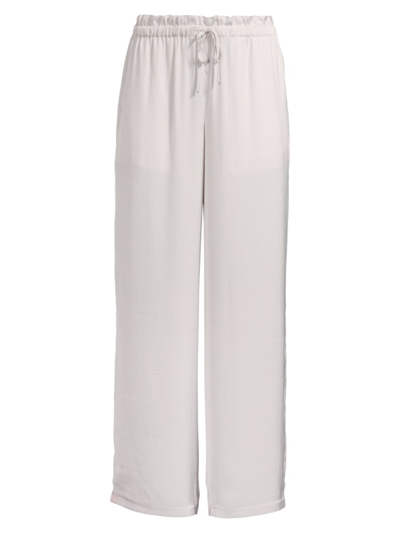 Barefoot Dreams Wide-leg Satin Paperbag Trousers In Pink